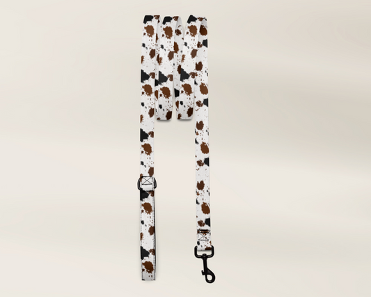 Dog Leash - Cowhide Animal Print - TLC Paws
