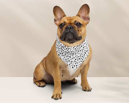 Custom Pet Bandana - Spotted Black - TLC Paws