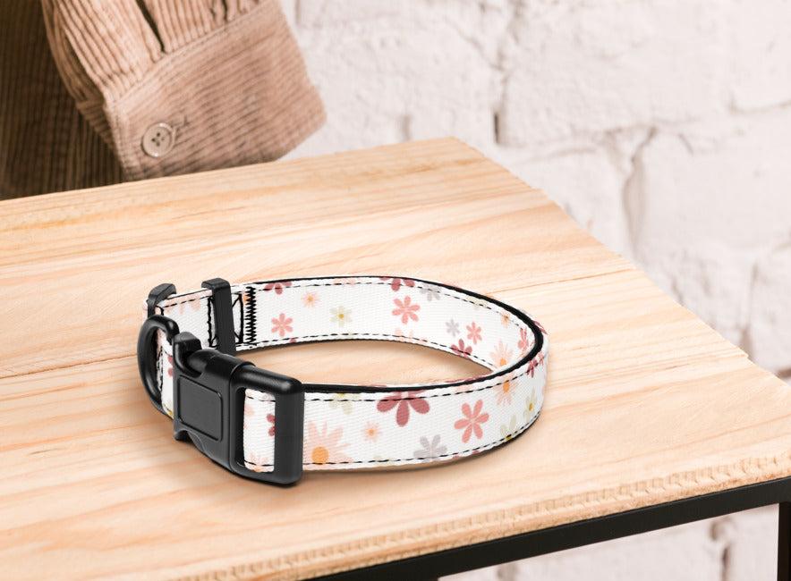 Dog Collar and Leash Set - Retro Floral - TLC Paws