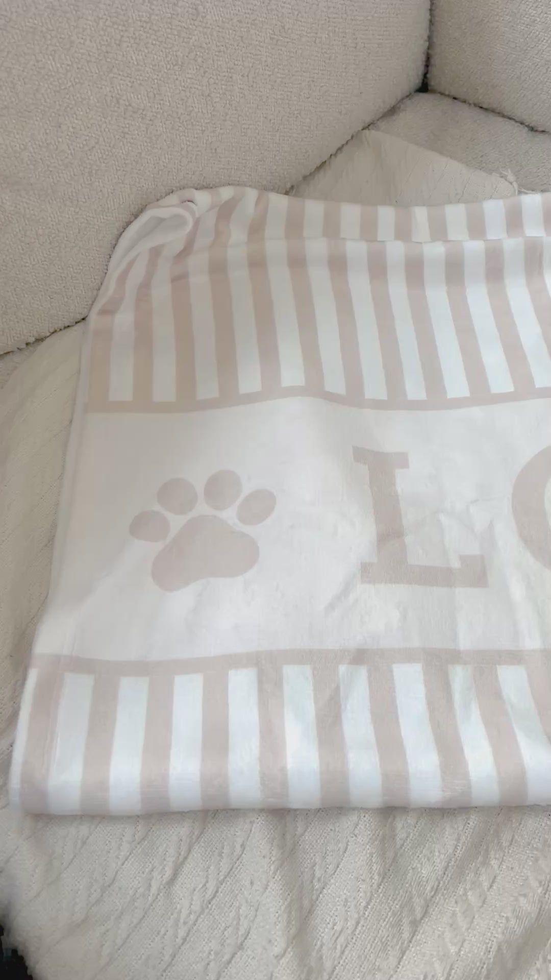 Personalised Beach Towel – Stripe Soft & Absorbent Towels for You and Your Pets