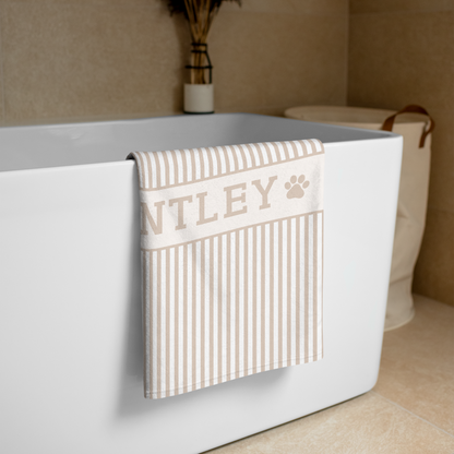 Personalised Beach Towel (Sand) – Custom Soft & Absorbent Towels for You and Your Pets - TLC Paws