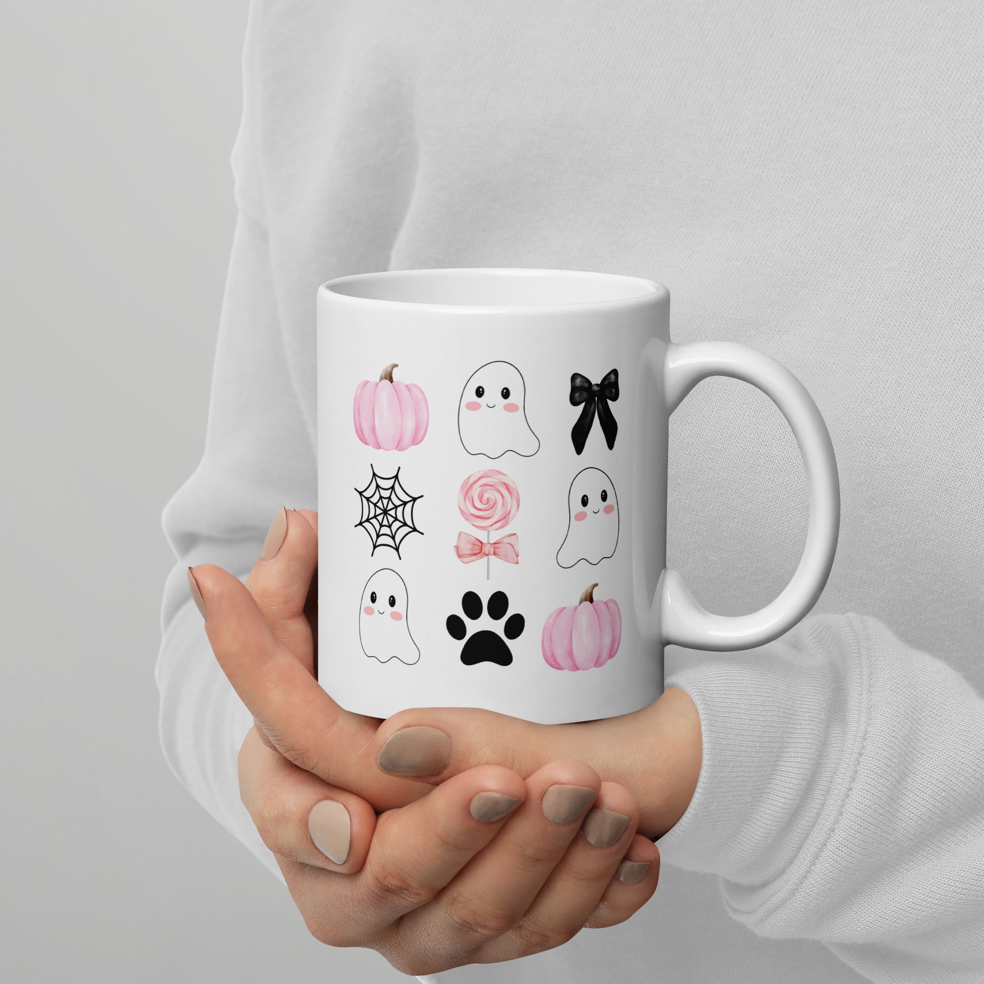 Cute Pet Halloween Mug White